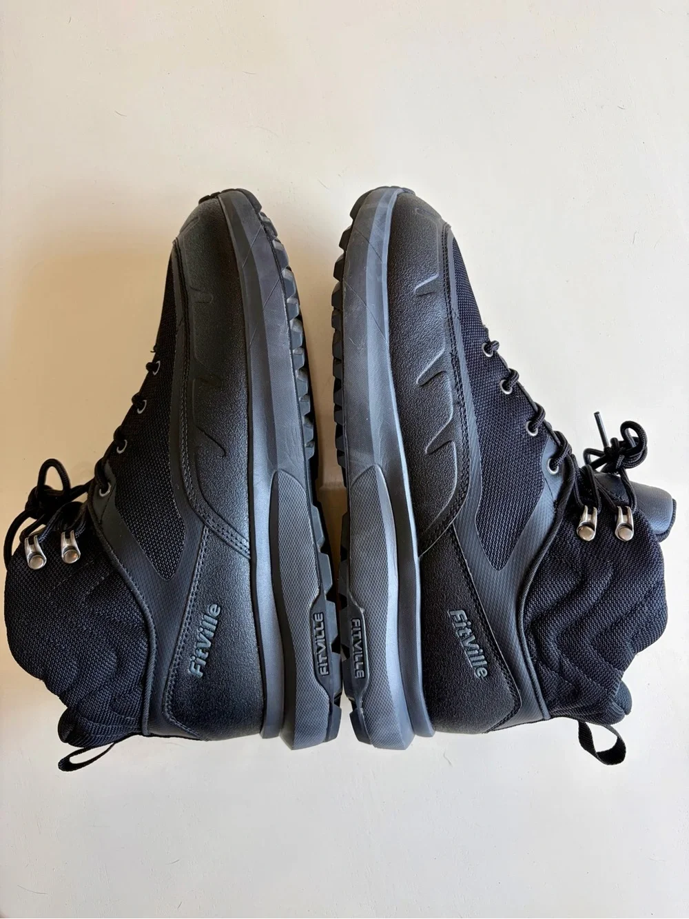 Fitville Men's Black Trail Performance Hiking Shoe